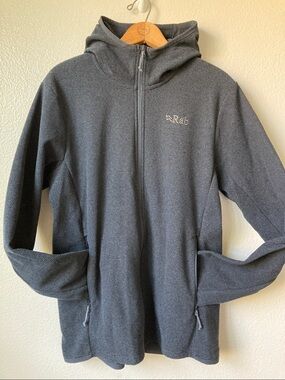 RAB mens Stavel Hoody Full zip fleece layering jacket camping Hiking Thermic M